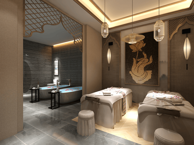 陕西中医养生馆与美容院装修设计——西安东朗装饰工程的空间与风格解析